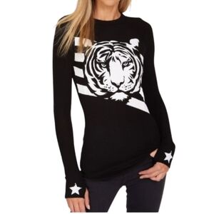 LAUREN MOSHI McKinley Tiger Stars & Stripes Fitted Thermal Long Sleeve